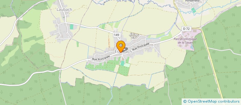 localisation de l'entreprise MONSIEUR HUGO KOHLER à ESCHBACH