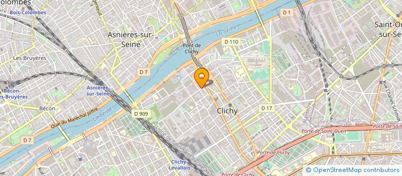 localisation de l'entreprise MONSIEUR HUGO KOMOSA à CLICHY