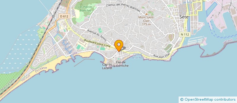 localisation de l'entreprise MONSIEUR HUGO L HENORET à SETE