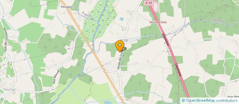 localisation de l'entreprise MONSIEUR HUGO LAFON  SAINT-LAURENT-D'ARCE