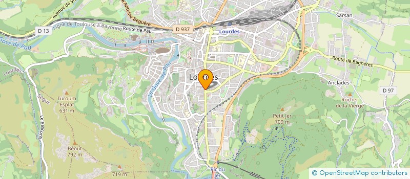 localisation de l'entreprise MONSIEUR HUGO LAGOUARDE  LOURDES