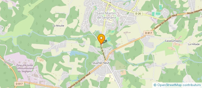 localisation de l'entreprise MONSIEUR HUGO LAHITETE  SAINT-MARTIN-DE-SEIGNANX