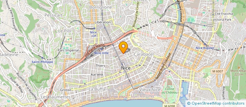 localisation de l'entreprise MONSIEUR HUGO LALLEMANT  NICE