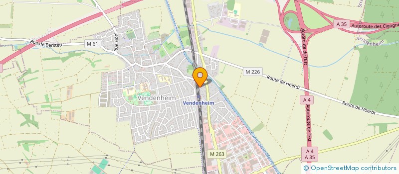 localisation de l'entreprise MONSIEUR HUGO LALLIER  VENDENHEIM