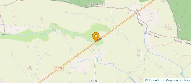 localisation de l'entreprise MONSIEUR HUGO LANDRON  OMBREE D'ANJOU