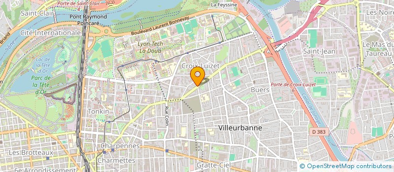 localisation de l'entreprise MONSIEUR HUGO LAPORTE à VILLEURBANNE