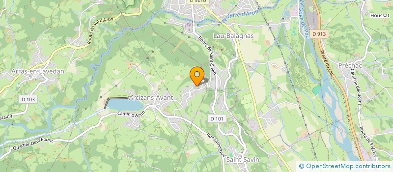 localisation de l'entreprise MONSIEUR HUGO LARROCHE  ARCIZANS-AVANT