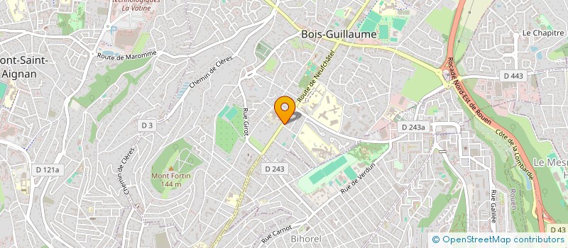 localisation de l'entreprise MONSIEUR HUGO LARROUSSE à BOIS-GUILLAUME