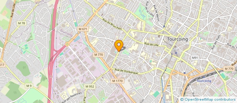 localisation de l'entreprise MONSIEUR HUGO LAUGIER  TOURCOING