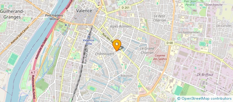 localisation de l'entreprise MONSIEUR HUGO LAURENT  GUILHERAND-GRANGES