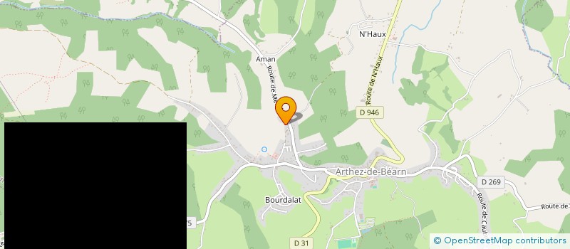 localisation de l'entreprise MONSIEUR HUGO LAVIGNETTE  ARTHEZ-DE-BEARN