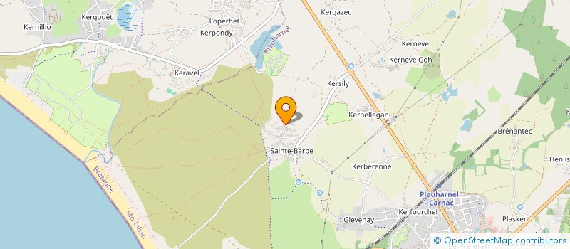 localisation de l'entreprise MONSIEUR HUGO LE FRAPPER  PLOUHARNEL