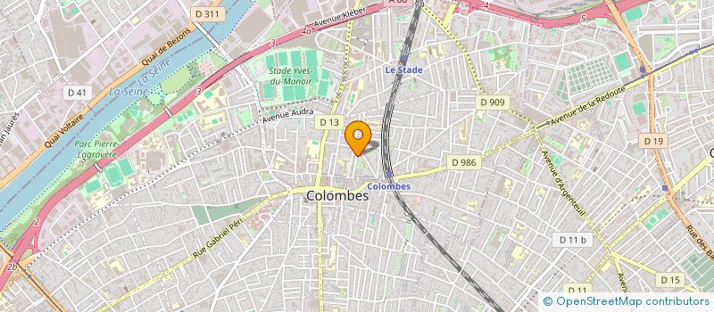 localisation de l'entreprise MONSIEUR HUGO LE LAY à COLOMBES
