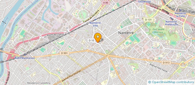 localisation de l'entreprise MONSIEUR HUGO LE MAOUT  NANTERRE