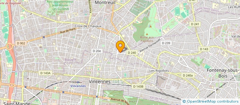 localisation de l'entreprise MONSIEUR HUGO LE MEUR à MONTREUIL