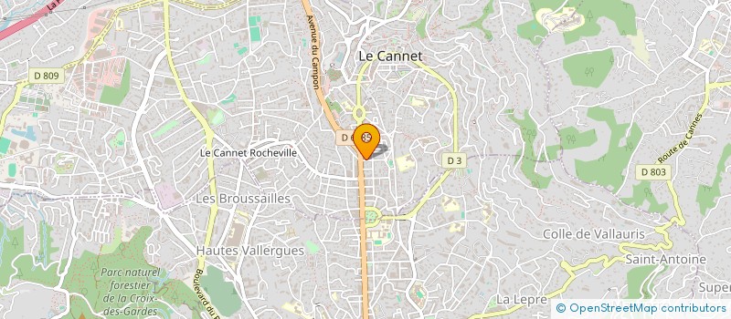 localisation de l'entreprise MONSIEUR HUGO LEBOEUF à LE CANNET