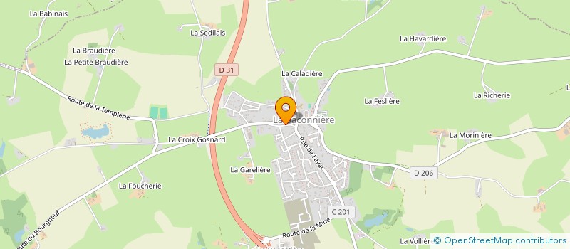 localisation de l'entreprise MONSIEUR HUGO LECARDONNEL--GUILLEMET  LA BACONNIERE