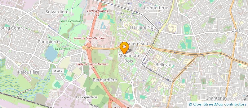 localisation de l'entreprise MONSIEUR HUGO LECHAT à SAINT-HERBLAIN