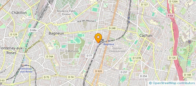 localisation de l'entreprise MONSIEUR HUGO LEFEVRE à BAGNEUX