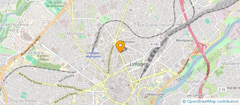 localisation de l'entreprise MONSIEUR HUGO LELONG à LIMOGES