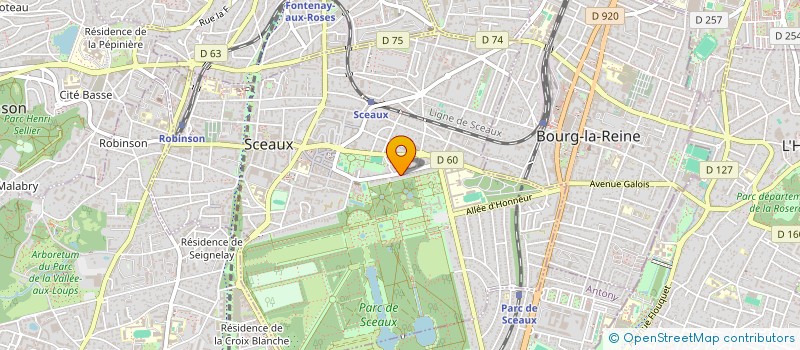 localisation de l'entreprise MONSIEUR HUGO LEMAIRE à SCEAUX