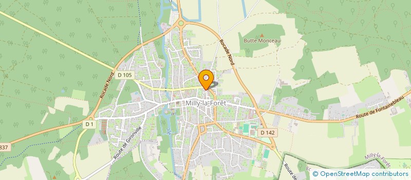 localisation de l'entreprise MONSIEUR HUGO LEMELLE  MILLY-LA-FORET