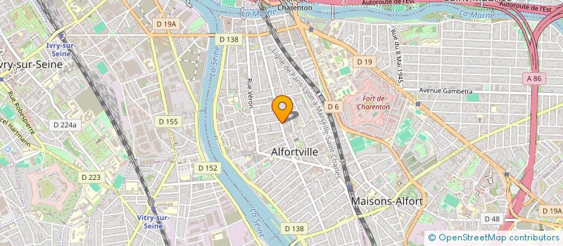 localisation de l'entreprise MONSIEUR HUGO LEONARDI  ALFORTVILLE