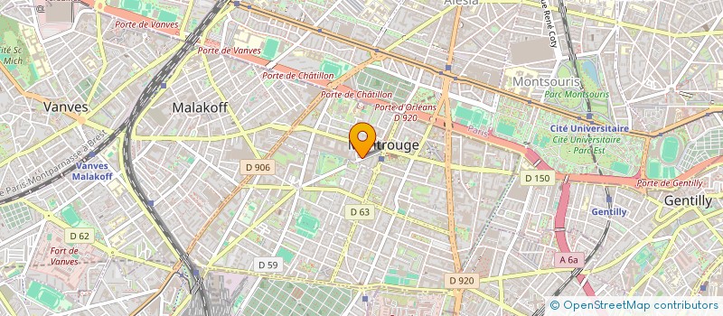 localisation de l'entreprise MONSIEUR HUGO LEPRINCE  MONTROUGE