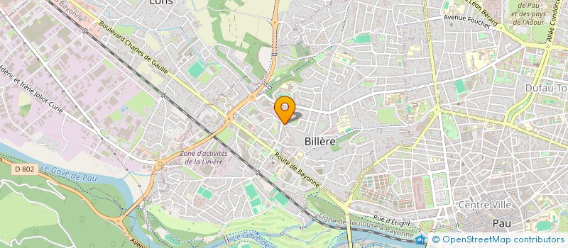 localisation de l'entreprise MONSIEUR HUGO LHOMER  BILLERE