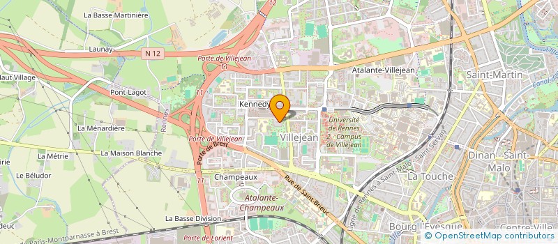 localisation de l'entreprise MONSIEUR HUGO LINARD  RENNES