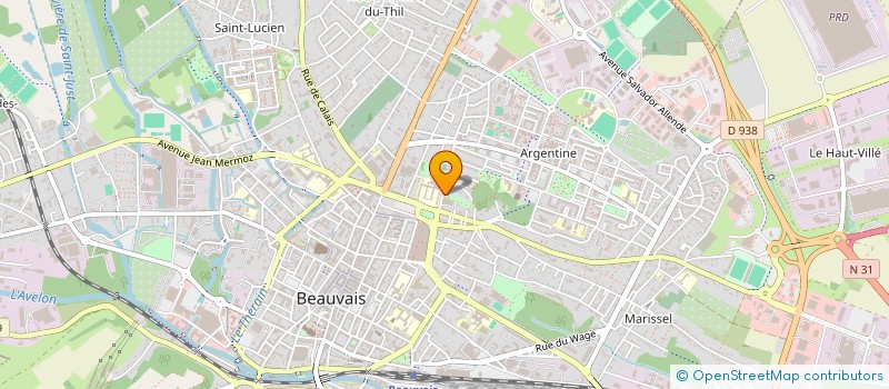 localisation de l'entreprise MONSIEUR HUGO LINOT  BEAUVAIS