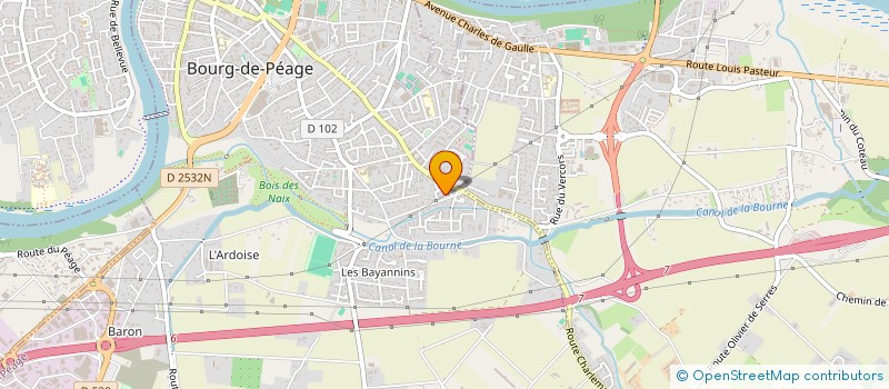 localisation de l'entreprise MONSIEUR HUGO LITZENBURGER  BOURG-DE-PEAGE