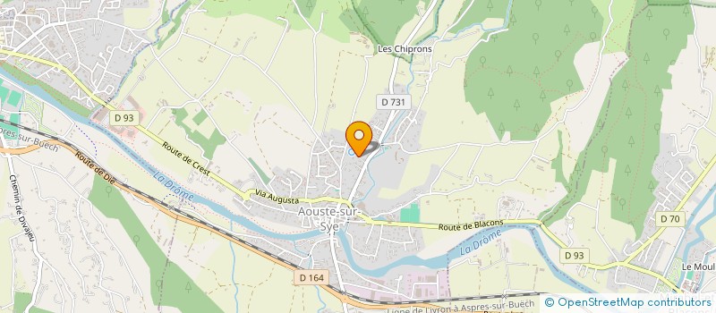 localisation de l'entreprise MONSIEUR HUGO LOPEZ  AOUSTE-SUR-SYE