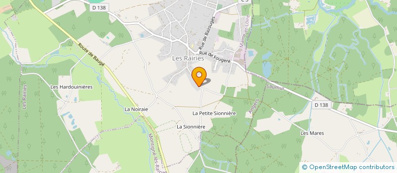 localisation de l'entreprise MONSIEUR HUGO LUCAS  LES RAIRIES