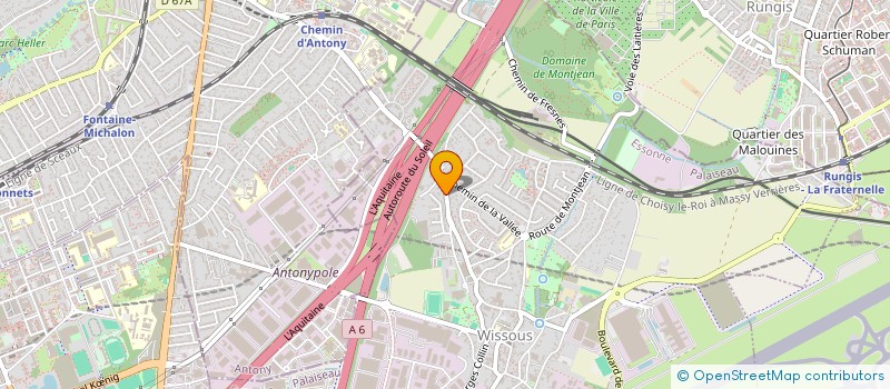 localisation de l'entreprise MONSIEUR HUGO LUCAS DOS SANTOS à ANTONY