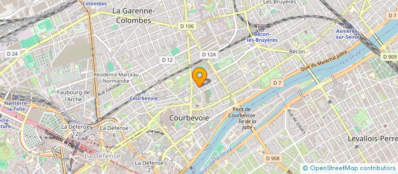 localisation de l'entreprise MONSIEUR HUGO LUCIANI à COURBEVOIE