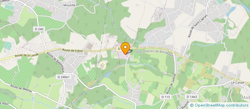 localisation de l'entreprise MONSIEUR HUGO LUXEY  SAINT-CAPRAIS-DE-BORDEAUX