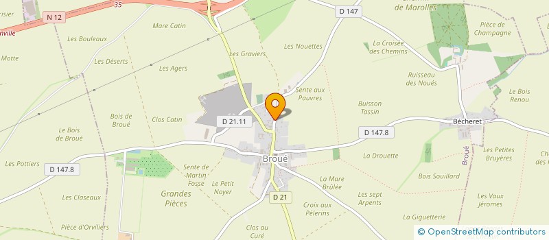 localisation de l'entreprise MONSIEUR HUGO MACHADO à BROUE