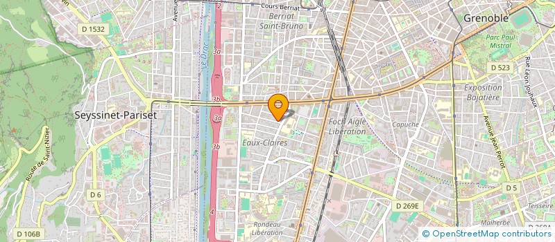 localisation de l'entreprise MONSIEUR HUGO MADELINE à GRENOBLE