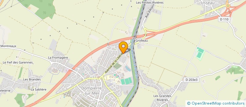 localisation de l'entreprise MONSIEUR HUGO MADUREIRA  DOMPIERRE-SUR-MER