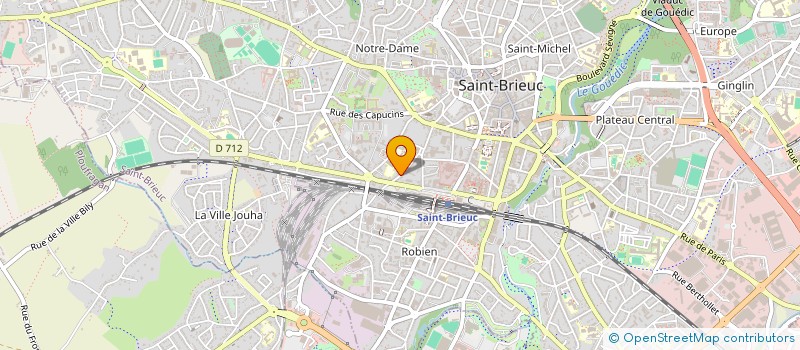 localisation de l'entreprise MONSIEUR HUGO MAHE à SAINT-BRIEUC
