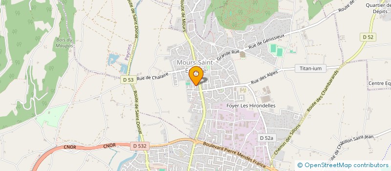 localisation de l'entreprise MONSIEUR HUGO MAISONNAS à MOURS-SAINT-EUSEBE