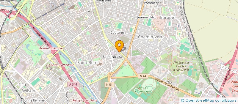 localisation de l'entreprise MONSIEUR HUGO MAJERUS  REIMS