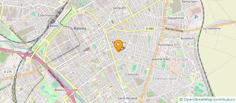 localisation de l'entreprise MONSIEUR HUGO MAJEWSKI  REIMS