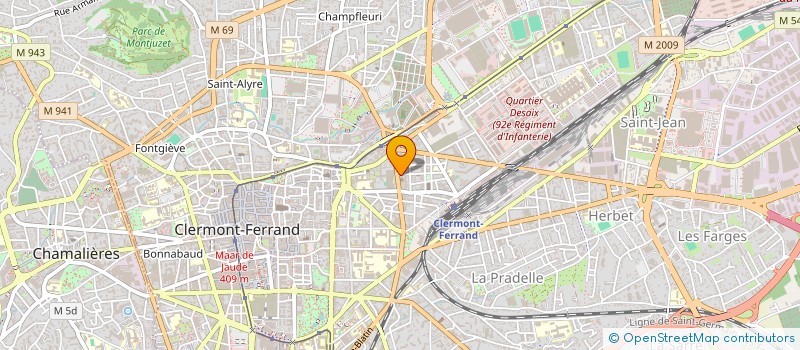 localisation de l'entreprise MONSIEUR HUGO MALLAT  CLERMONT-FERRAND