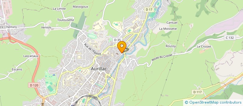 localisation de l'entreprise MONSIEUR HUGO MANAU à AURILLAC