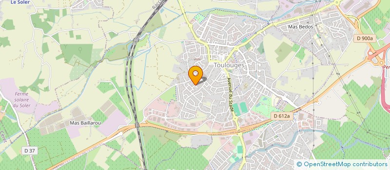 localisation de l'entreprise MONSIEUR HUGO MANENT  TOULOUGES