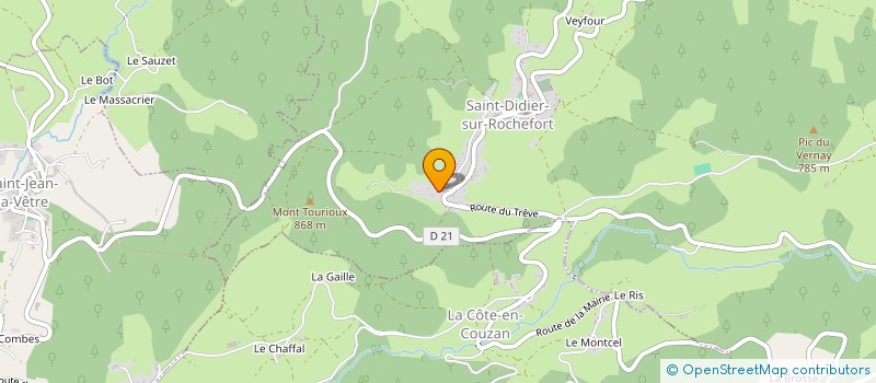 localisation de l'entreprise MONSIEUR HUGO MANEVAL  VETRE-SUR-ANZON