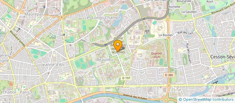 localisation de l'entreprise MONSIEUR HUGO MANGNAN  RENNES