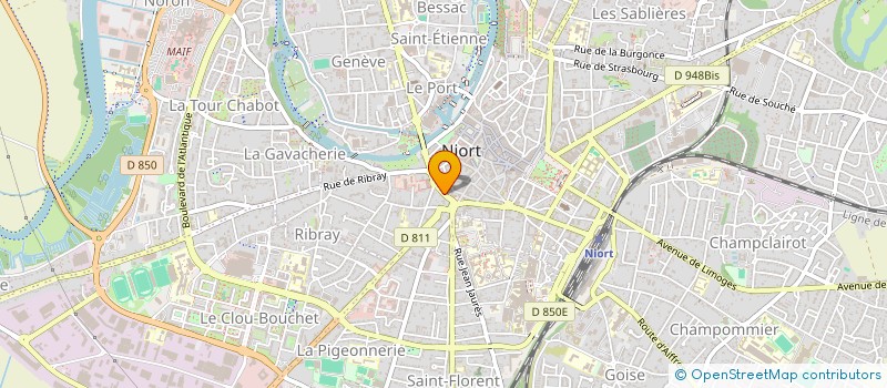 localisation de l'entreprise MONSIEUR HUGO MANNEVY  NIORT